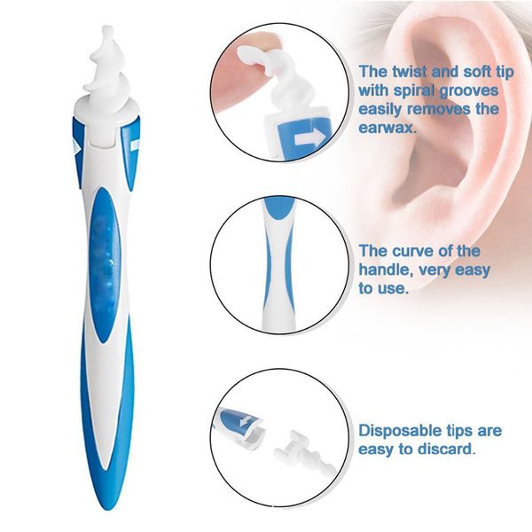 

16 tip mart ear cleaner earpick wab ea y earwax removal oft piral cleaner prevent ear pick clean tool ear care kit