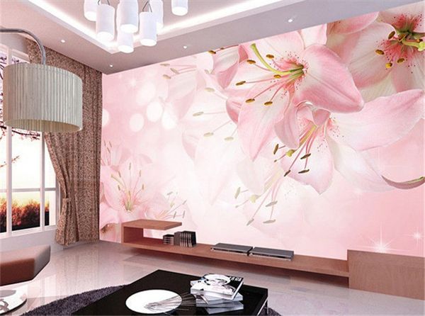 

цветы лилии цветы пользовательские фото обои арт обои ресторан ретро диван фон 3d обои 3d росписи обоев украшения дома