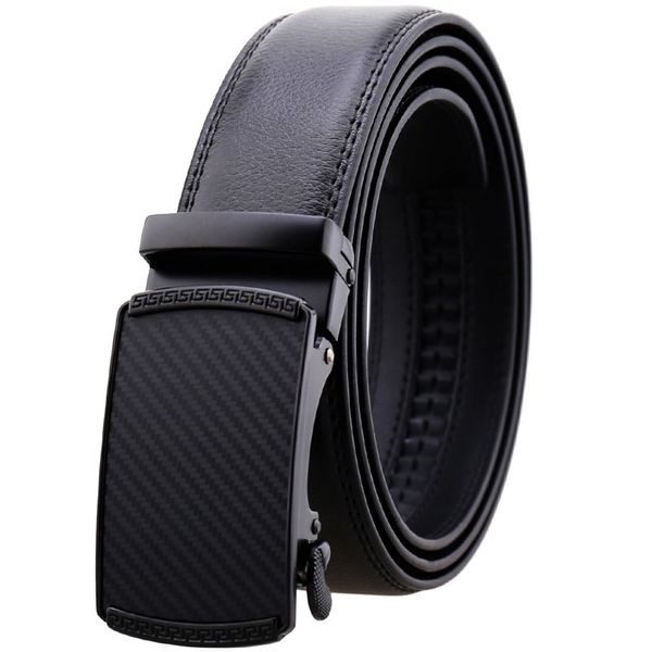 

musenge cowhide belts for men fashion genuine leather belt automatic alloy buckle 2018 ceinture homme cinturon riem, Black;brown