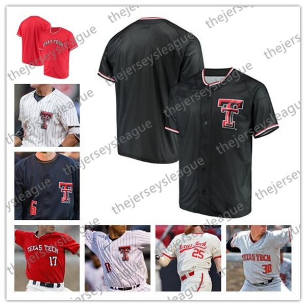 

custom ttu any number any name black cream gray stitched #3 michael davis ncaa college baseball jerseys s-4xl
