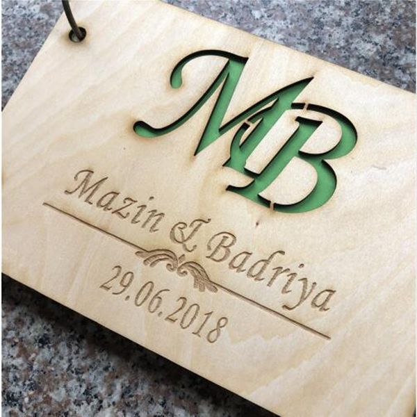 2019 wood wedding guest book wedding guest book anniversary gift wedding photo album wooden guestbook gift signature book supplies from wedding photo guest book