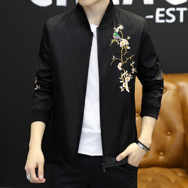 

new men brand clothing sportswear men fashion thin windbreaker jacket zipper coats outwear hooded jacket bomber, Black;brown