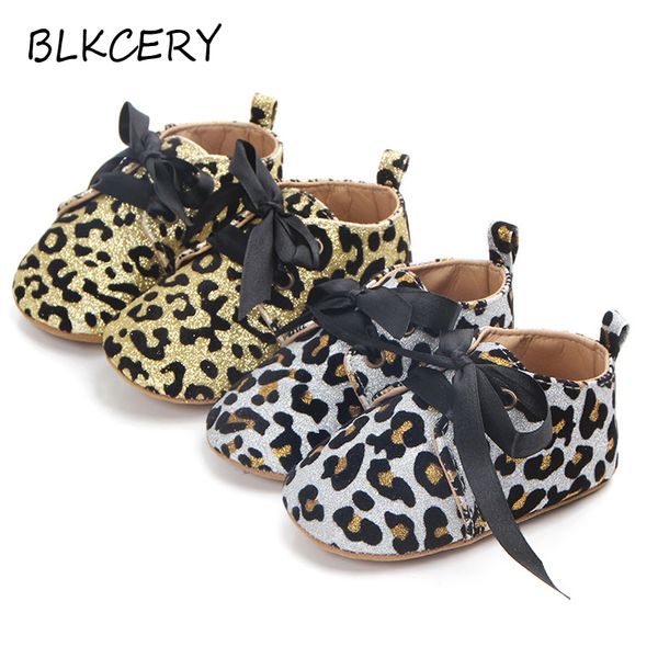 

newborn baby first walkers infant crib shoes for girls leopard boots lace-up slippers soft sole prewalker toddler moccasins gear