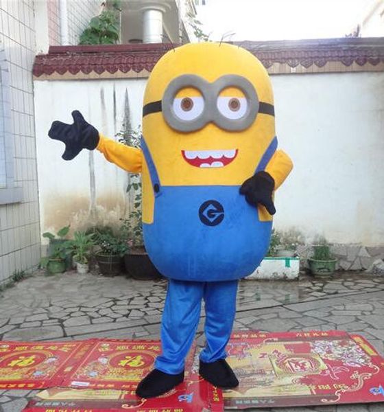 

new style cute brand cartoon despicable me minions mascot costume fancy dress party costume ship, Red;yellow