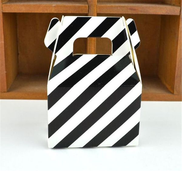 

1000pcs moq 200 pcs 1 color paper candy box stripe gift bag chocolate packaging children birthday party wedding decorations favo