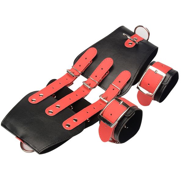 Sex Bondage BDSM Fetish Arreios cintura para Wrist Faux Leather Strap na contenção Belt com mão restrições Sexy Slave brinquedos para adultos Fantasia