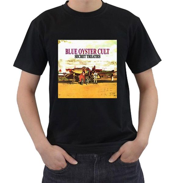 BOC Blue Oyster Cult Secret Treaties Rock Band Men/'s White T-Shirt Size S to 3XL