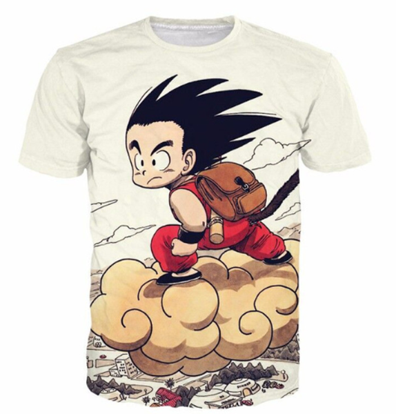 

new arrival men/women dragon ball goku 3d printed t-shirt summe style fashion casual t-shirt s-xxxxxxxl u645, White;black