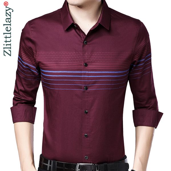 

2018 social long sleeve striped designer shirts men slim fit vintage fashions men's shirt man dress jersey casual clothing 36779, White;black