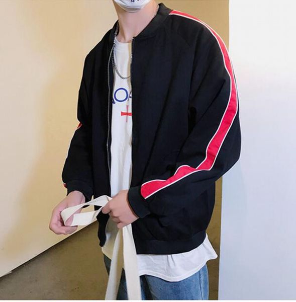 

spring han edition of the new fashion in europe and america man personality, cultivate one's morality hip-hop big yards loose jacket/m, Black;brown