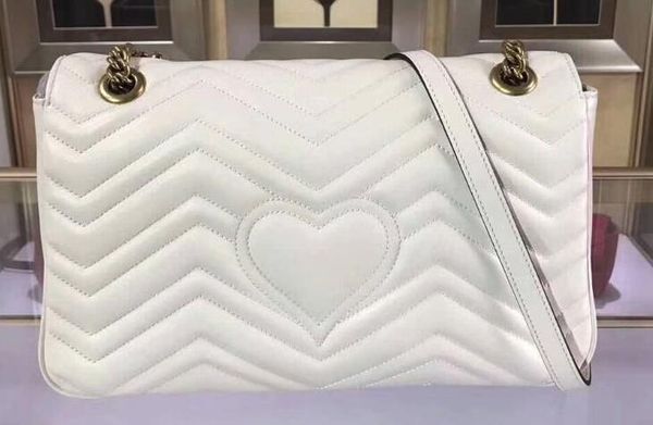 

5a quality 443496 31cm marmont matela Ã© houlder bag antique gold toned hardware flap pring clo ure with du t bag hipping
