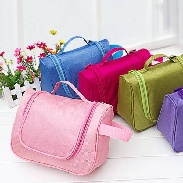 

women and men large waterproof makeup bag nylon travel cosmetic bag organizer case necessaries make up wash toiletry bag