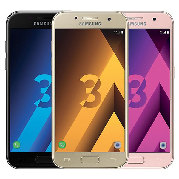 

refurbished original samsung galaxy a3 2017 a320f single sim 4.7 inch octa core 2gb ram 16gb rom 13mp 4g lte smart cell phone dhl 1pcs