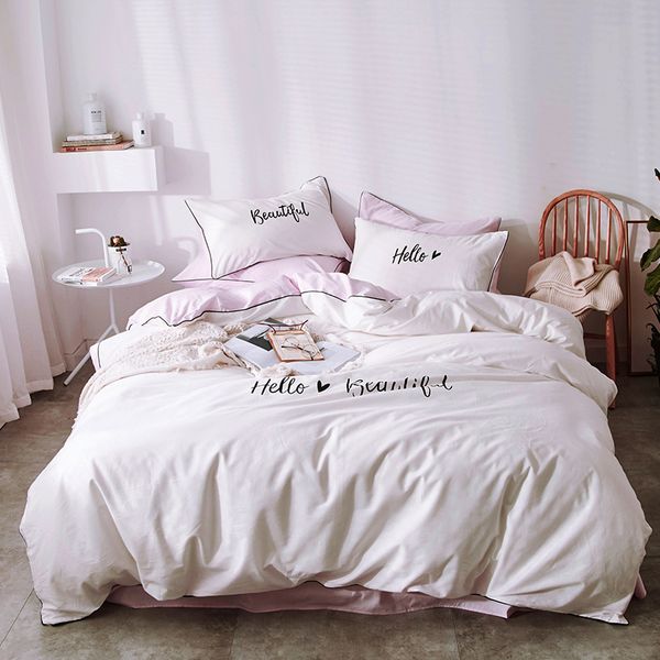 New Princess Wind Quilt Cover Cotton Bedding Set Double Bed Bed