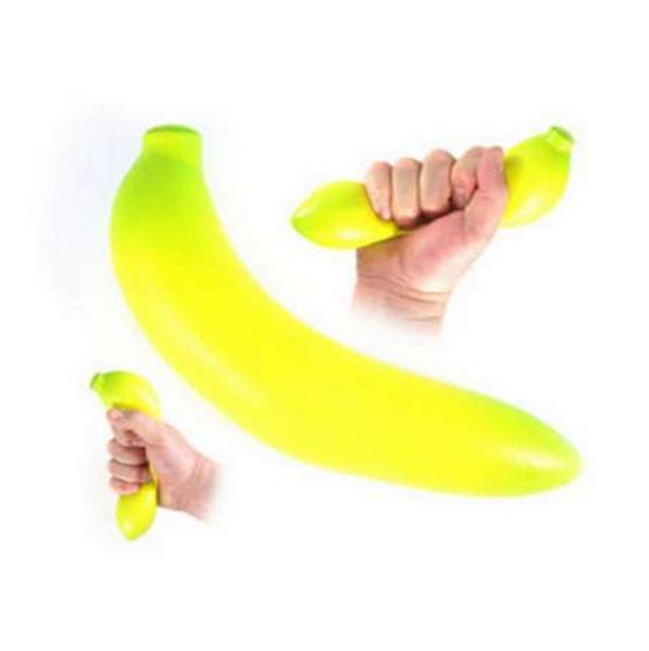 Langsam steigende Jumbo-Bananen-Squishy-Anhänger, Squeeze-Stress-Stretch-Brot, Kindergeschenk, simulieren Sie Telefongurte für die Handy-Dekoration