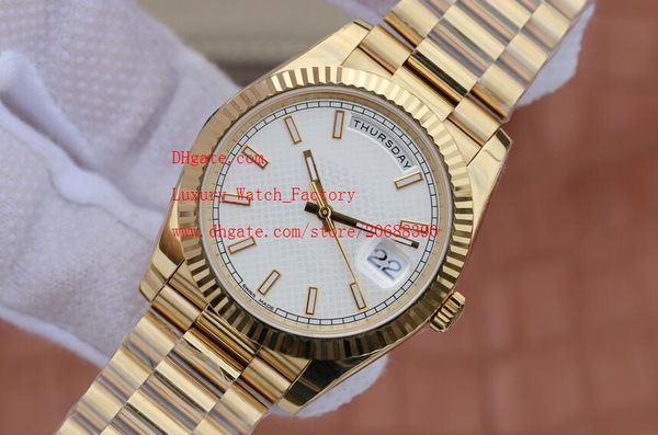 

завод поставщик роскошные верхние высокие 41 мм 228238 белый циферблат римская нержавеющая сталь шампанское автоматические механические мужс, Slivery;brown