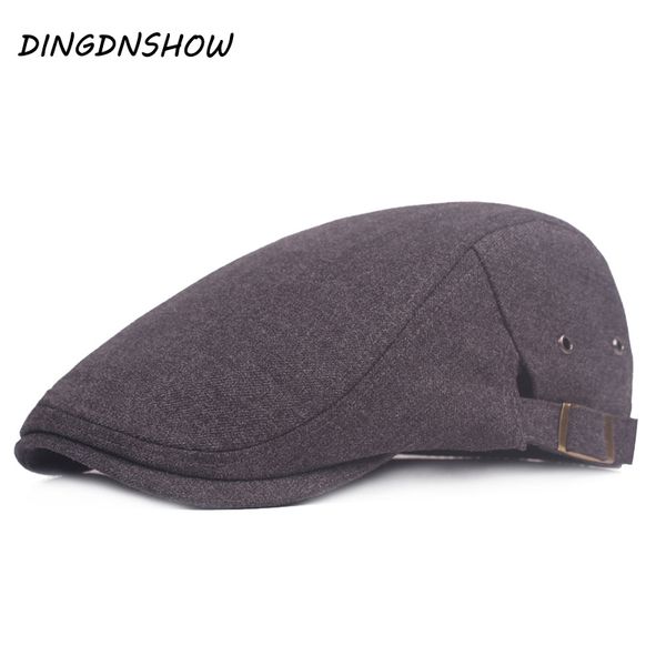 

dingdnshow] 2018 новые береты cap мужчины хлопок взрослых плоская шляпа snapbacks козырьки шляпа вождения женщин, Blue;gray
