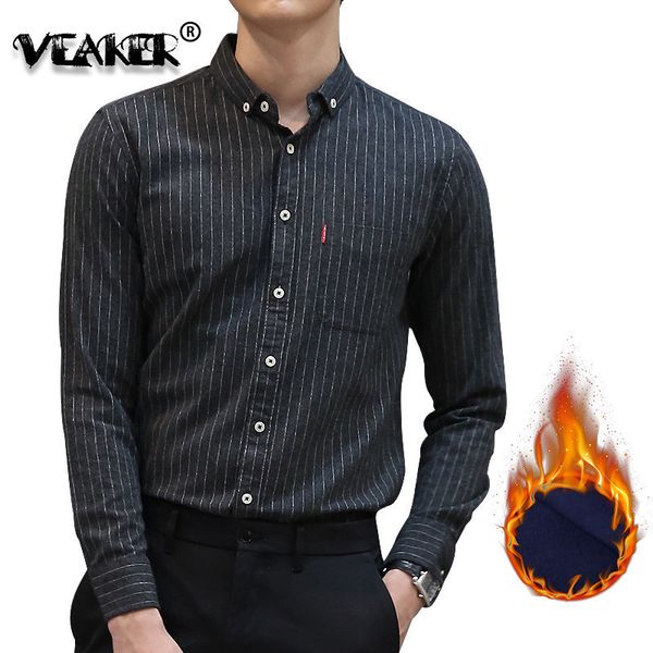 

2018 men winter fleece shirt warm plaid shirts male long sleeve casual shirt plus size s-4xl, White;black