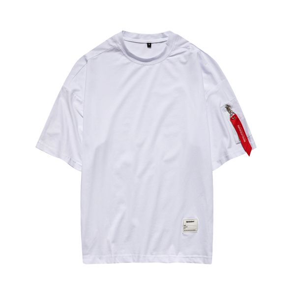 

summer clothing for men tees fashion white black street loose solid t shirts short sleeved