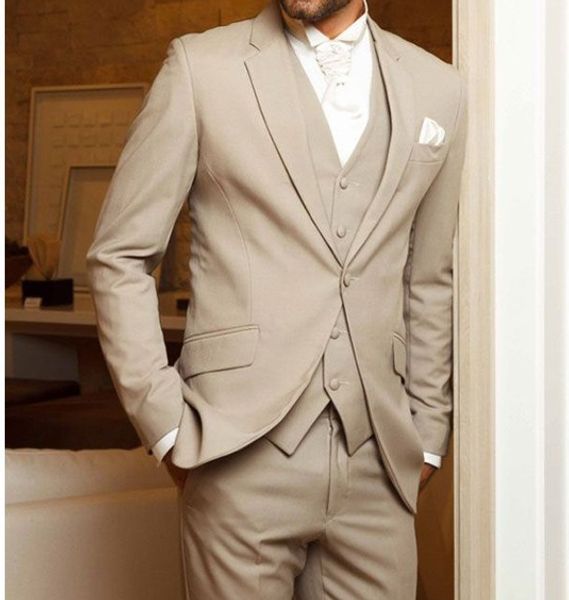 

brand new groomsmen notch lapel groom tuxedos champagne men suits wedding/prom/dinner man blazer(jacket+pants+tie+vest) k850, Black;gray