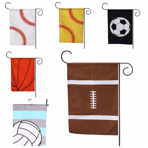 35 45cm Softaball Canvas Garden Flag Sports Baseball Flag Outdoor