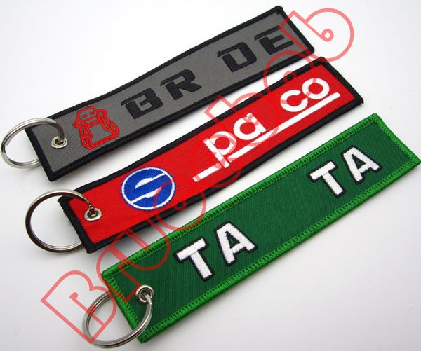 Bride Tein Recar Jdm Style Embroidery Logo Fabric Keychain Keyring