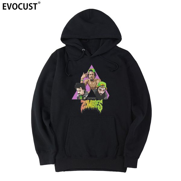 

flatbush zombies men hoodies sweatshirts women combed cotton, Black