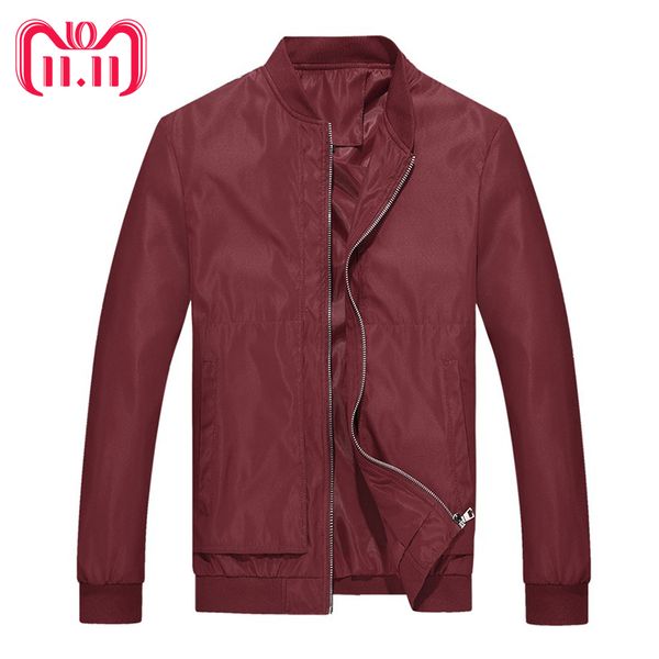 

windbreak jacket coat men spring baseball collar man jackets autumn male bomber jacket plus size 4xl outwear brand muls dropship, Black;brown