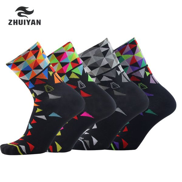 

2018 new professional brand sport outdoor socks breathable road bicycle socks/mountain bike socks/racing cycling socks n4, Black