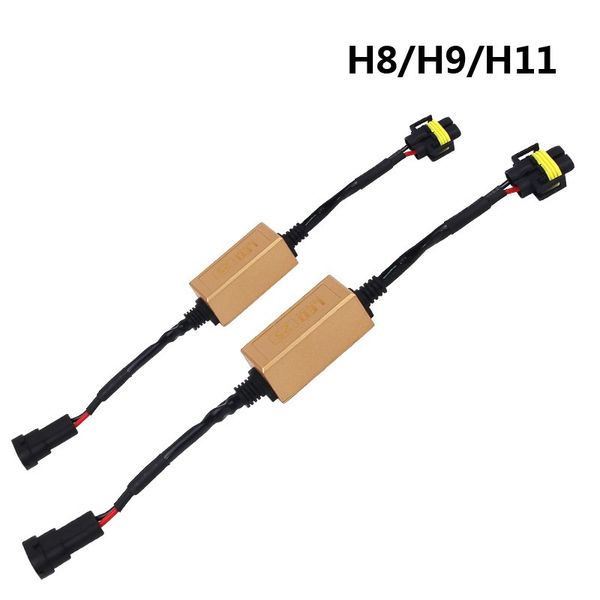 

2pcs h4/h7/h8/h11/h13/hb3(9005)/hb4(9006) canbus wiring harness adapter led car headlight bulb auto headlamp fog light canbus