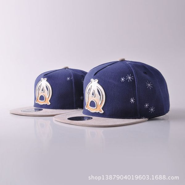 

parent-child cap new product baseball hats male ma'am a letter hip-hop hat hats children spring summer outdoor flat peaked cap, Blue;gray