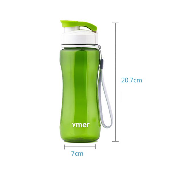 

560ml/590ml water bottle leak-proof with rope drinkware unbreakable water bottle bpa plastic leak-proof newest