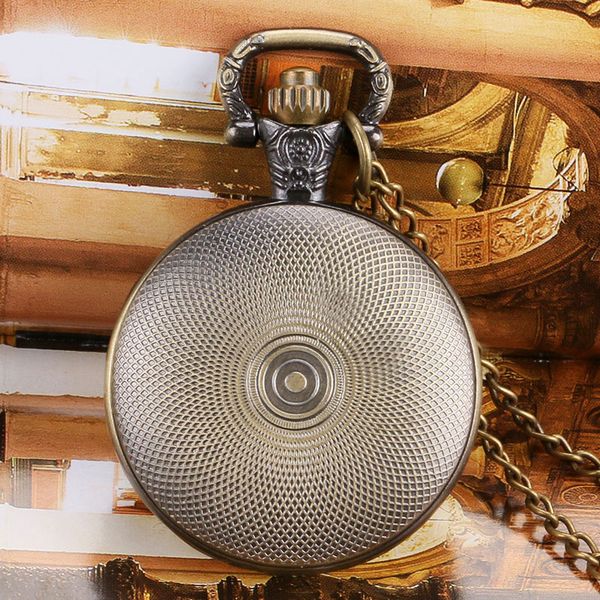 

quartz pocket watch handsome pirate skull theme design glass dome with bronze necklace chain man woman children birthday gift, Slivery;golden