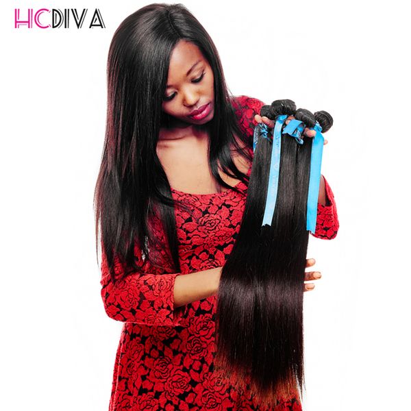 

Peruvian Straight Hair Weave Bundles Peruvian Virgin Human Hair Extensions 8-28Inch Natural Color Non Remy Hair Can Be Dyed Free Shipping