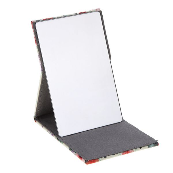 

1 pc makeup mirror foldable pocket portable stainless steel rectangular mirror cosmetic makeup mirrors 11*7cm