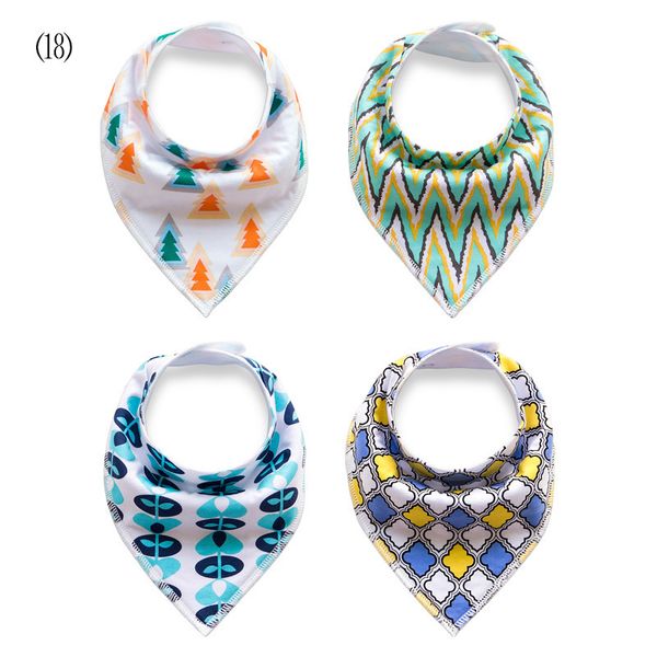 

4pcs baby bibs cotton thicken boys girls burp cloths newborn babador bandana bibs for babies towel toddler e scarf