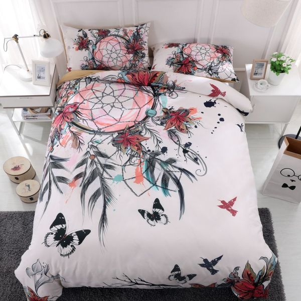 Fanaijia Dream Catcher Bedding Set King Size Bohemian Print Duvet