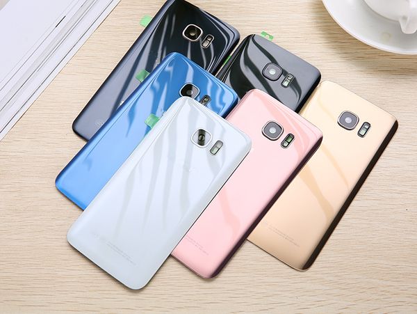 

OEM Battery Door Back Cover Glass Housing with camera lens cover + Adhesive Sticker For Samsung Galaxy S7 G930 S7 Edge G935F