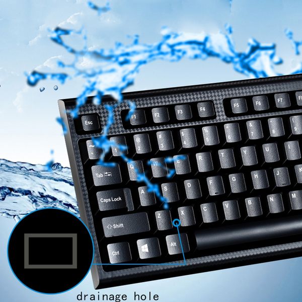 

new gaming keyboard and mouse mechanical feel keyboard combo optical mice for gamer computer office black