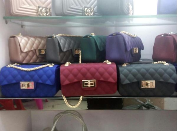 

new trend female bag frosted matte jelly package korean version of the rhombic shoulder messenger bag tide wholesale