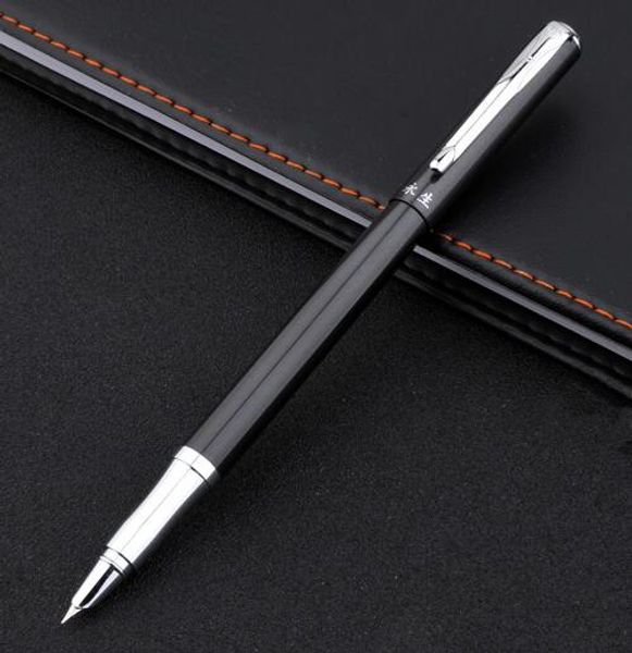 

wingsung black /pink / purple metal fountain pen office stationery classic 0.38 nib writing ink pens for business gift