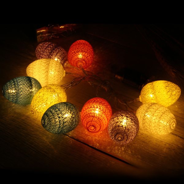 

1.8m 10pcs easter egg led light for easter party decoration wedding decoration easter lights string battery models party decor