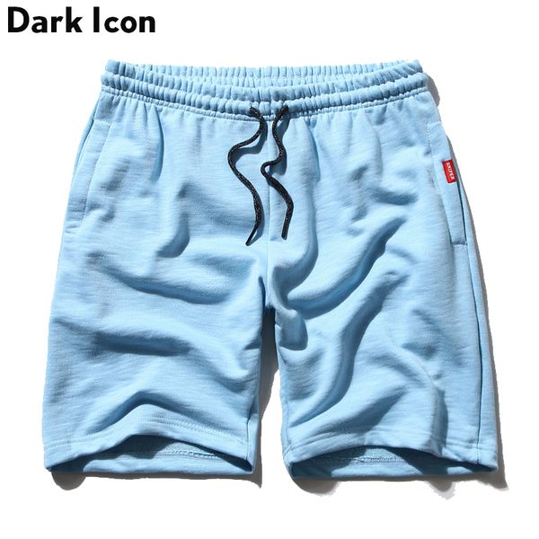 

solid multy colors casual mens shorts summer solid color blank shorts men elastic waist drawstring casual, White;black