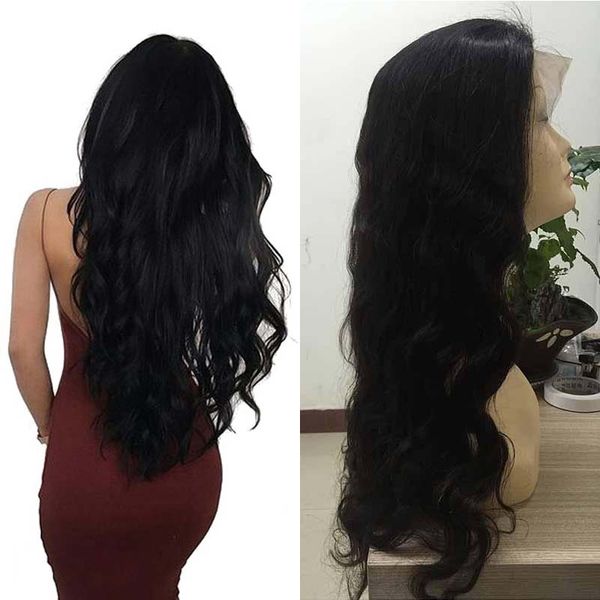 

150 % density human hair lace front wigs for black women with baby hair wet and wavy unprocessed brazilian peruvian body wave women wigs