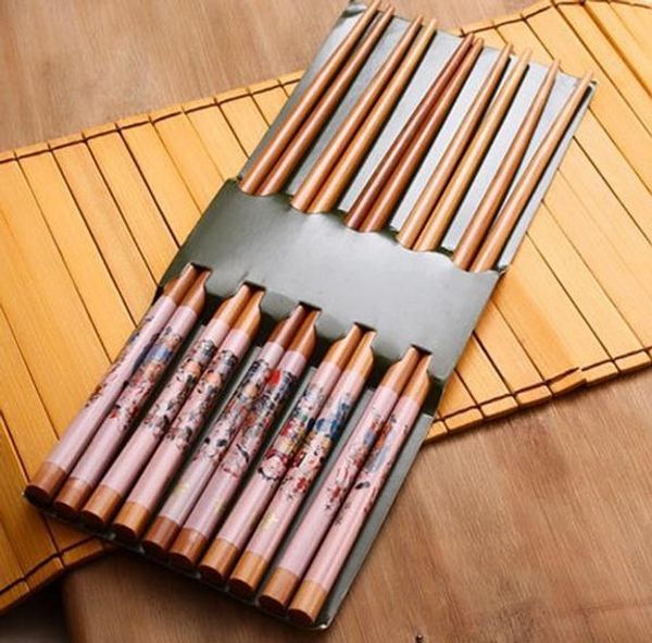 

wholesale-favorite 10 pairs pack 1 set/5 pairs chinese marriage happiness character bamboo cutlery chopsticks chinese characteristics