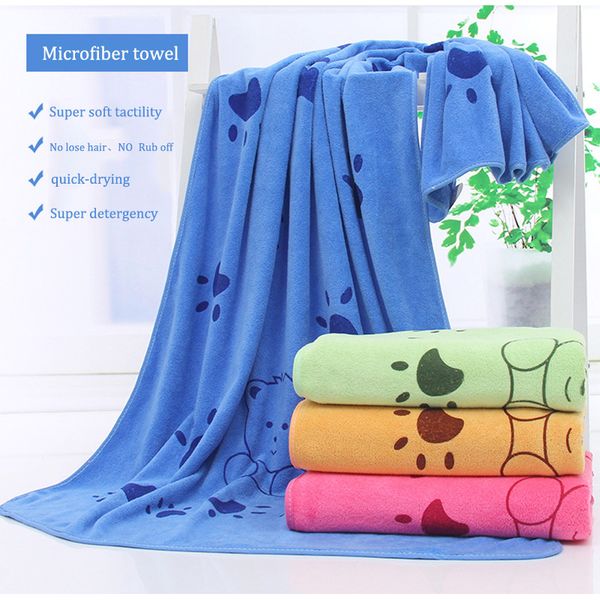 

dogibila 140*70cm super-sized microfiber strong absorbing water bath pet towel dog towels golden retriever teddy general on sale