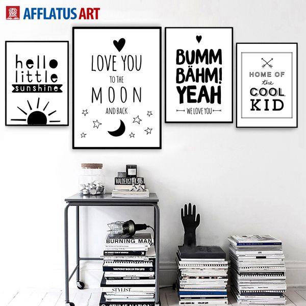 

cool letter quote wall art posters and prints canvas painting black white wall pictures for living room bedroom decor