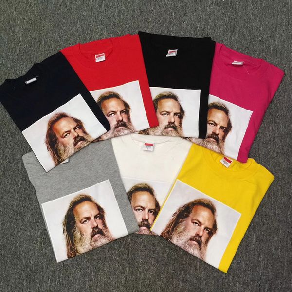 

18SS мужчины Фото Tee Box логотип Tee скейтборд хип-хоп футболка Мужчины Женщины хлопок