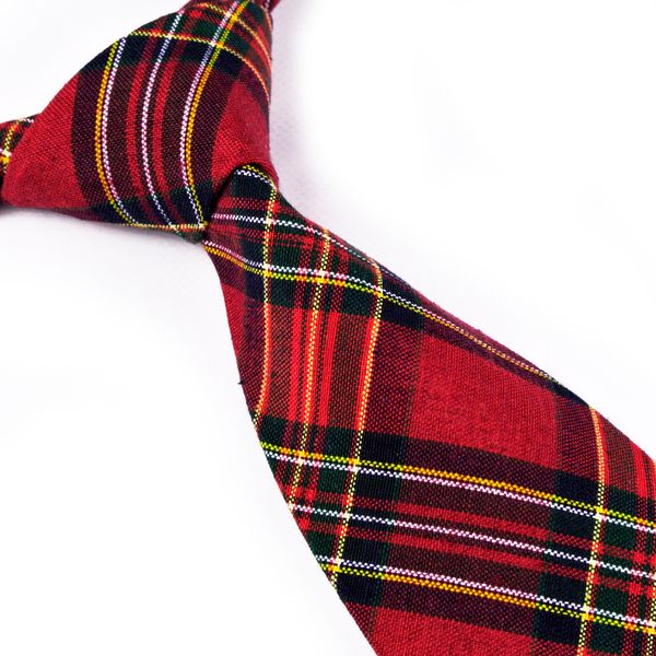 

g96 scottish plaid for tartan red men wholsale suit ties neckties crimson mens shipping gift checked multicolor cotton bsojk, White;black