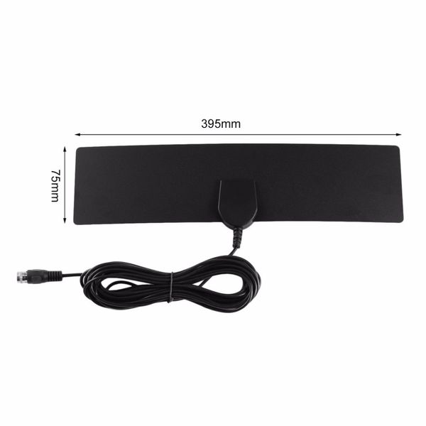 Freeshipping HDTV Digital Antena Interior Ultra Fina Antena de TV Completa 1080 HDTV HD LAN-1051 25 Milhas de Alcance de Sinal Digital de Recepção